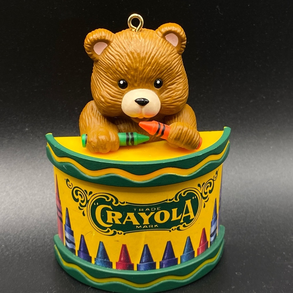 Vintage Hallmark Crayola Bear Bonney & Smith 1992 Ornament